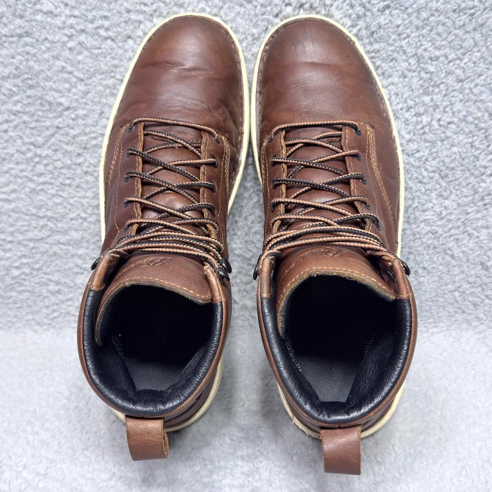 Danner Logger 917 GTX Mens Size 10.5 Waterproof Boots Monks Robe Brown Leather